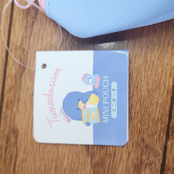 NEW Sanrio Characters Mini Pouch Tuxedo Sam Face pattern Japanese - Picture 3 of 7